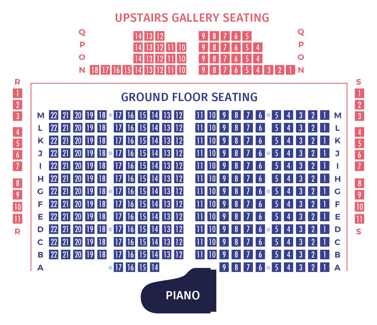 New Ross Piano Festival 2018 – St. Mary's Church seating plan